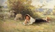Nicolae Grigorescu Shepherdess china oil painting reproduction